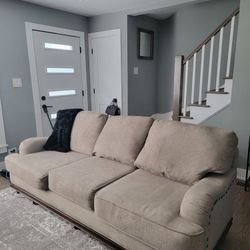90 Inch 3 Seater Brown Couch. 