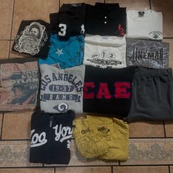 Bunch of y2k clothes and other types of clothing 