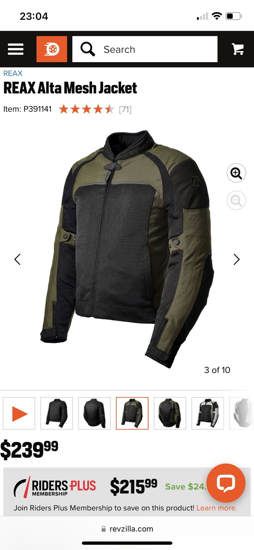 Reax Motorcycle Jacket
