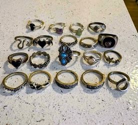 Assorted Costume / Plated Rings  No Dealers $10  Must Take All