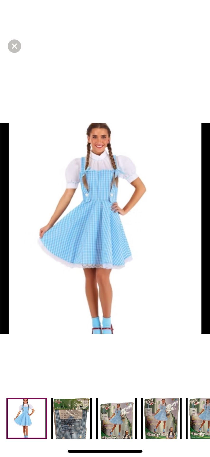 Dorothy The Wizard Of Oz Women’s Adult Small Halloween Costume New with tags Dress Blue/white, new with tags, made china, brand wb, includes dress, ha