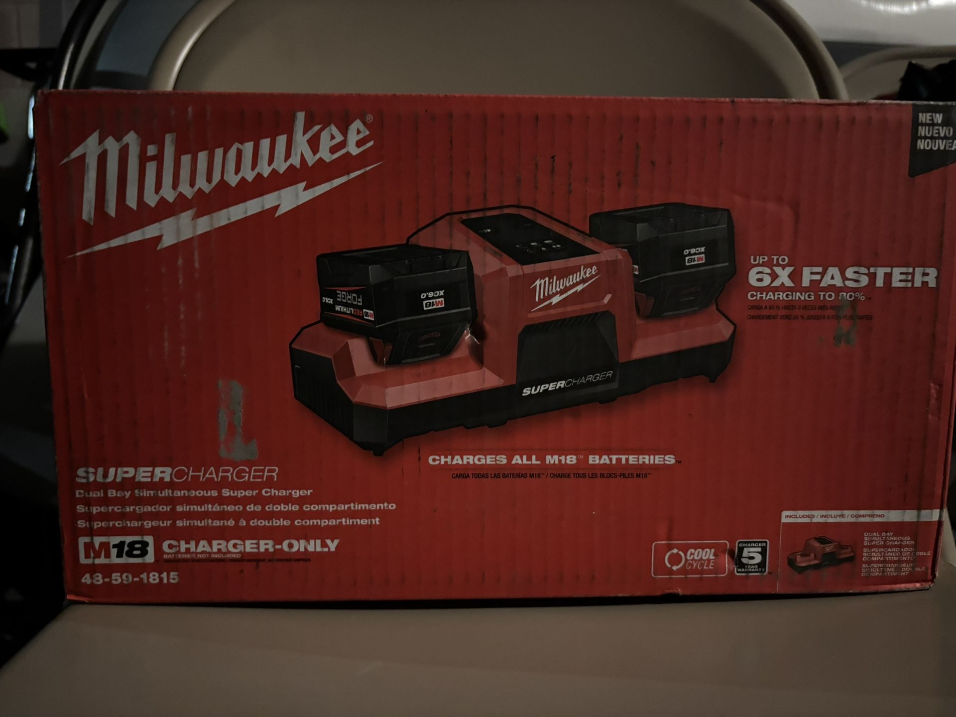 Milwaukee M18 Dual Bay Super Charger BRAND NEW $200 OBO batteries not included