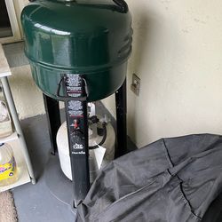 Portable Propane Gas Grill with Tank Included – Forest Green