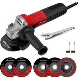 Angle Grinder 7.5-Amp 4-1/2 inch Electric Grinder Power Tools with Grinding Wheels, Cutting Wheels,