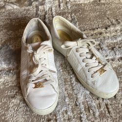 White Leather Michael Kors Sneakers