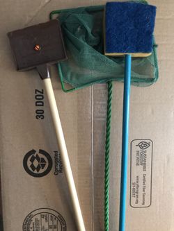 Aquarium Cleaning tools and net