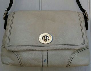 Coach #F13085 Hamilton ivory Shoulder Bag