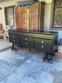 Black Mid Century Modern Dresser