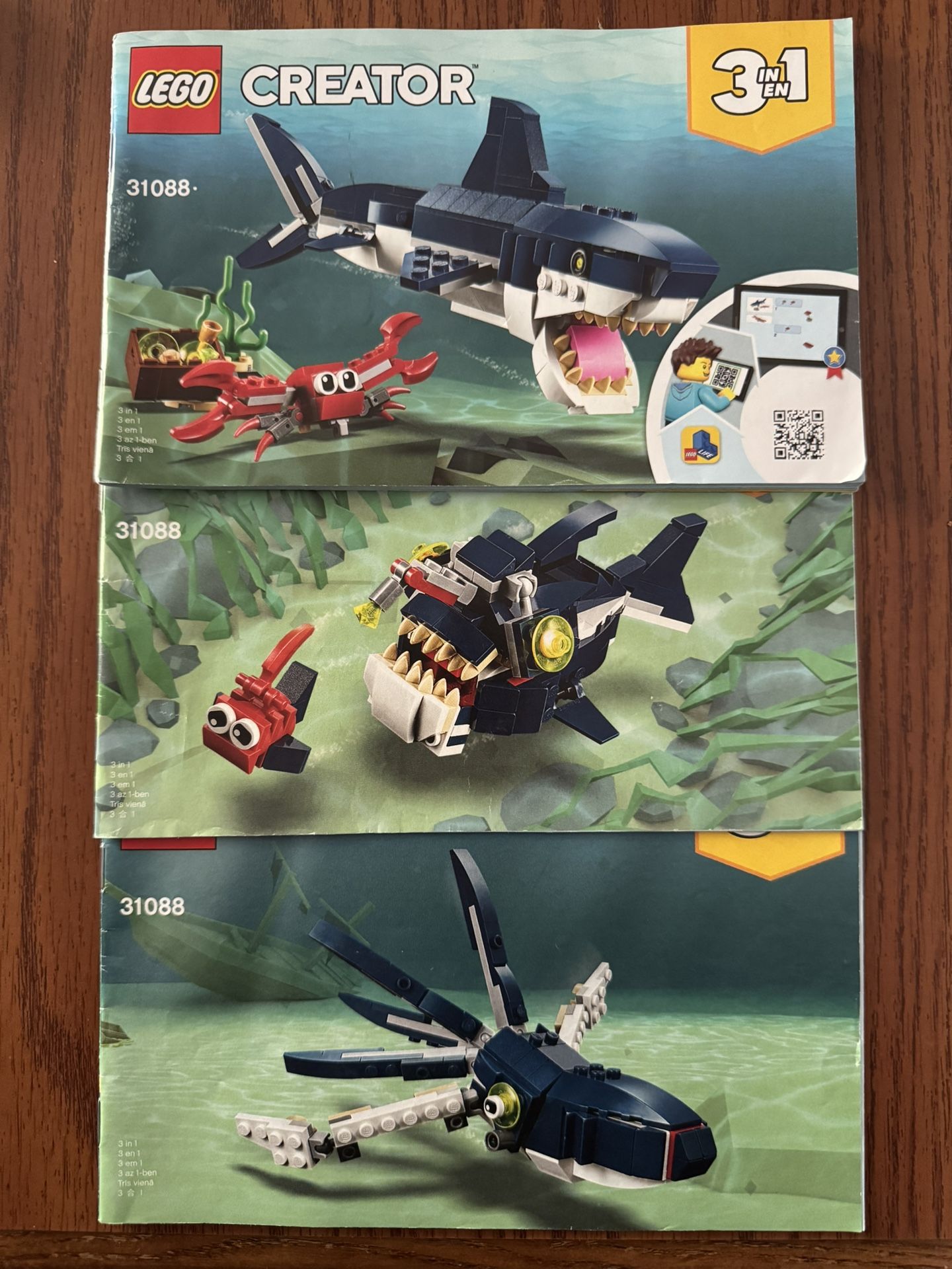 Creator 3 In 1 Lego Sets