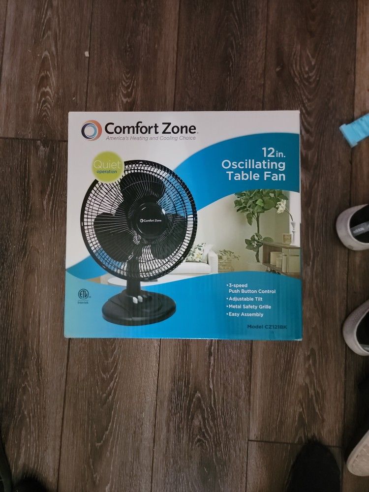 Comfort Zone 12in Fan