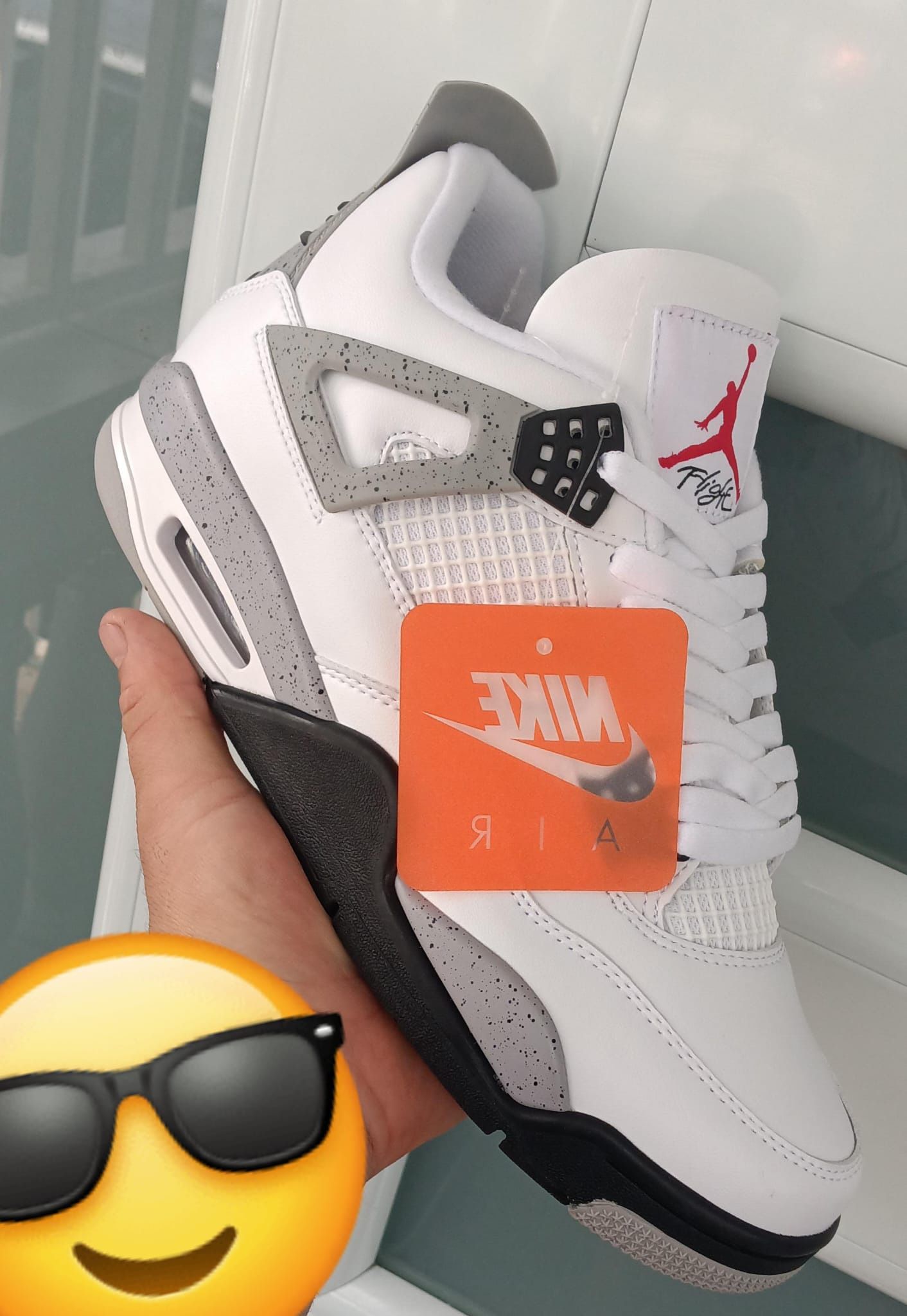 Retro 4 White Cement 