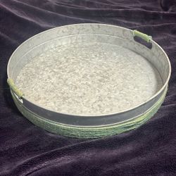 Metal Round  food holder /decor 