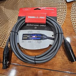 Samson SATPMQ15 Tourtek Pro Quad Core Microphone XLR Cable 15Ft w/Gold Plug, New