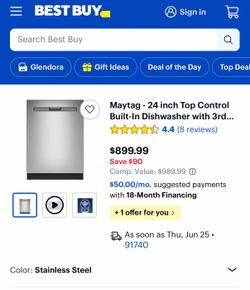 Brand new Maytag built in dishwashers