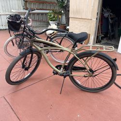 Huffy Cruiser Bikes + Bike Rack