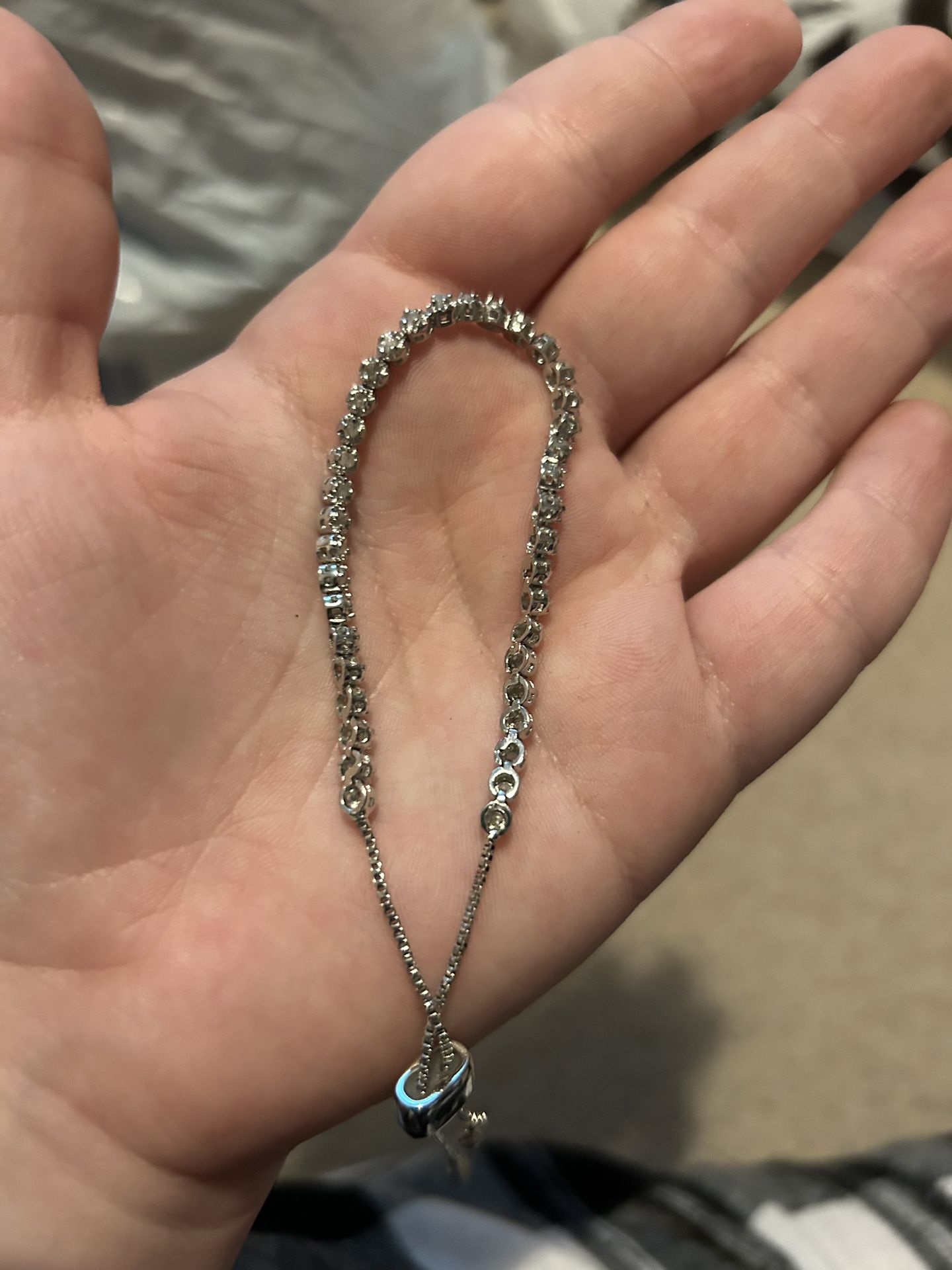 Diamond Bracelet And Earrings
