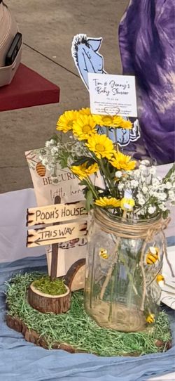 Set of 10 Custom Winnie the Pooh centerpiece