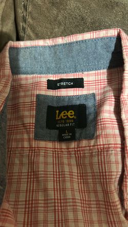 Lee Stretch Regular Fit Plaid Shirt – Large