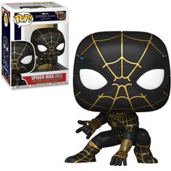 Funko Pop! Marvel Studios Spider-Man No Way Home Spider-Man Black And Gold Suit 10 Inch Target Exclusive Figure #911