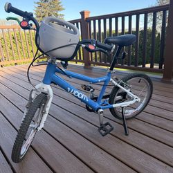 Woom 3 16” Kids Bike – Blue + Basket 🚲