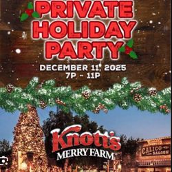 Knotts Berry Farm  Private Party Tickets 