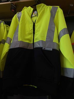 High Visibility Zip Up Hoodie