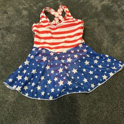 American Flag Toddler Swimsuit 