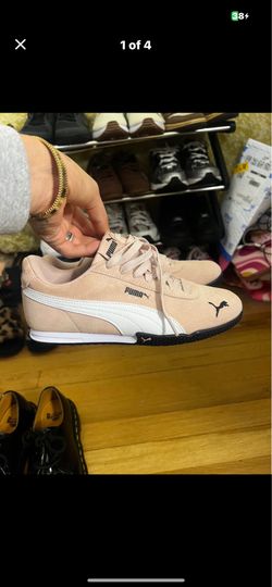 Pink Puma sneakers