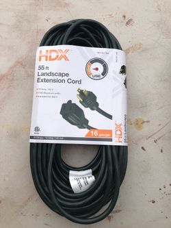 HDX 55’ Ft Landscape / Holiday Extension Cords. New 