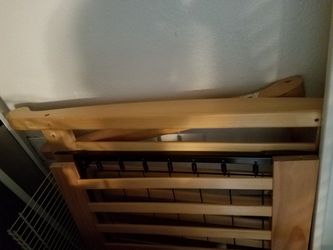 Baby crib, solid wood.