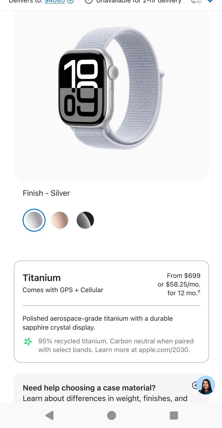 Apple Watch Series 10 Not Used Cellular Gps