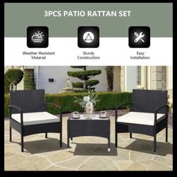 Outdoor 3 Piece Patio Set