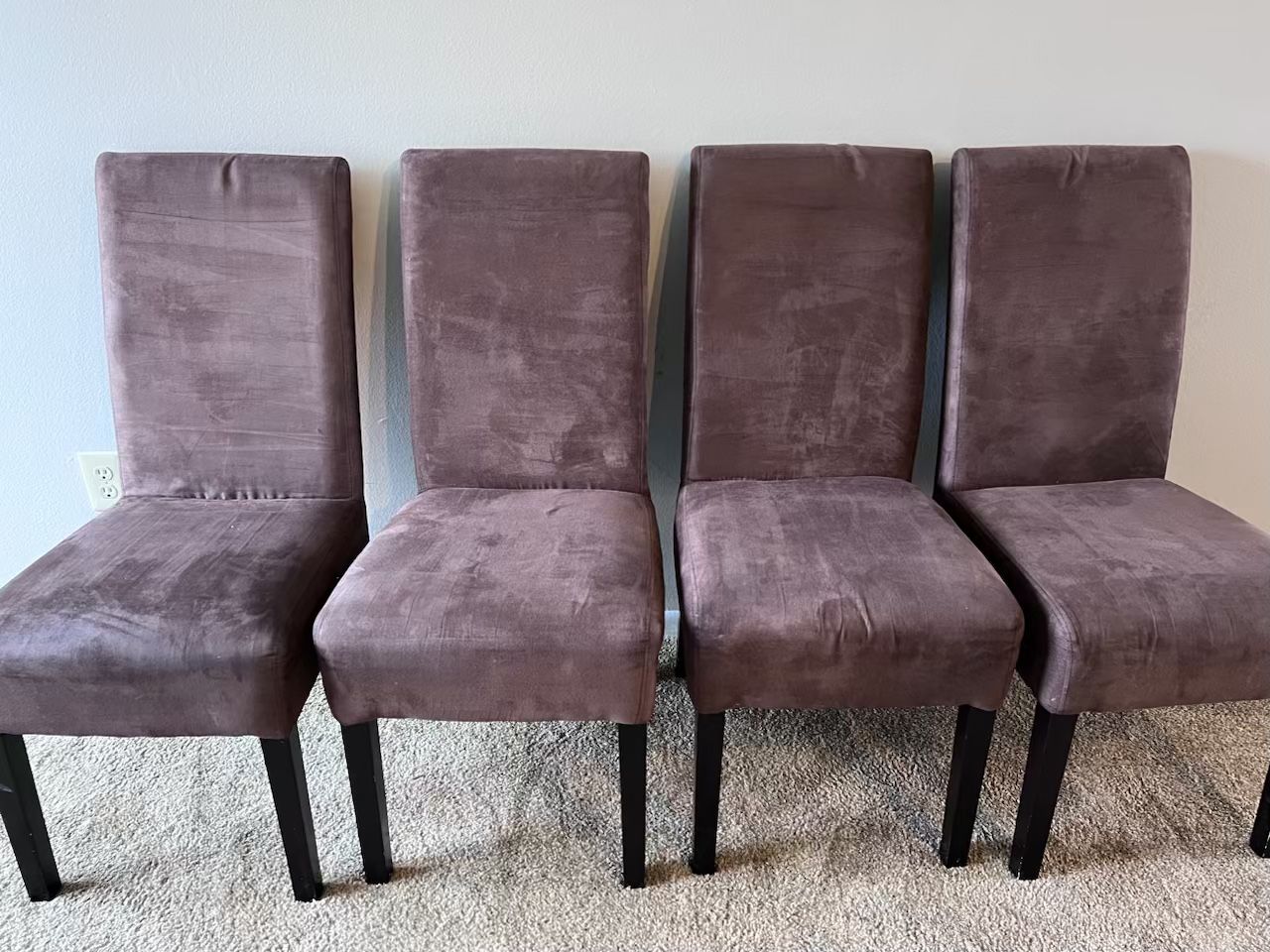 Brown Suede Chairs