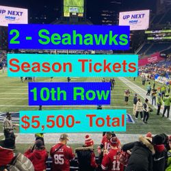Seahawks Season Tickets Bucs Vikings Texans