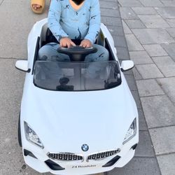 BMW Z4 White Push Car Toddler 