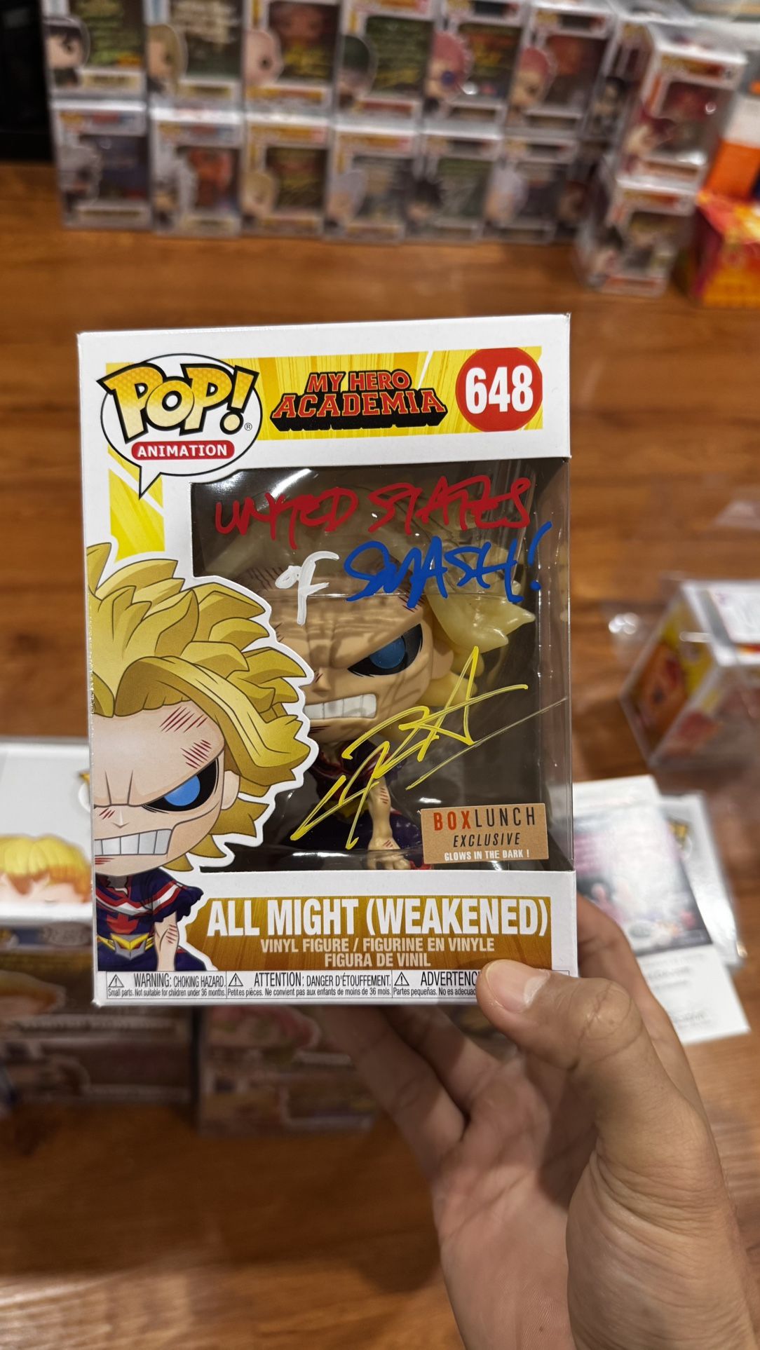 All Might Funko Signed