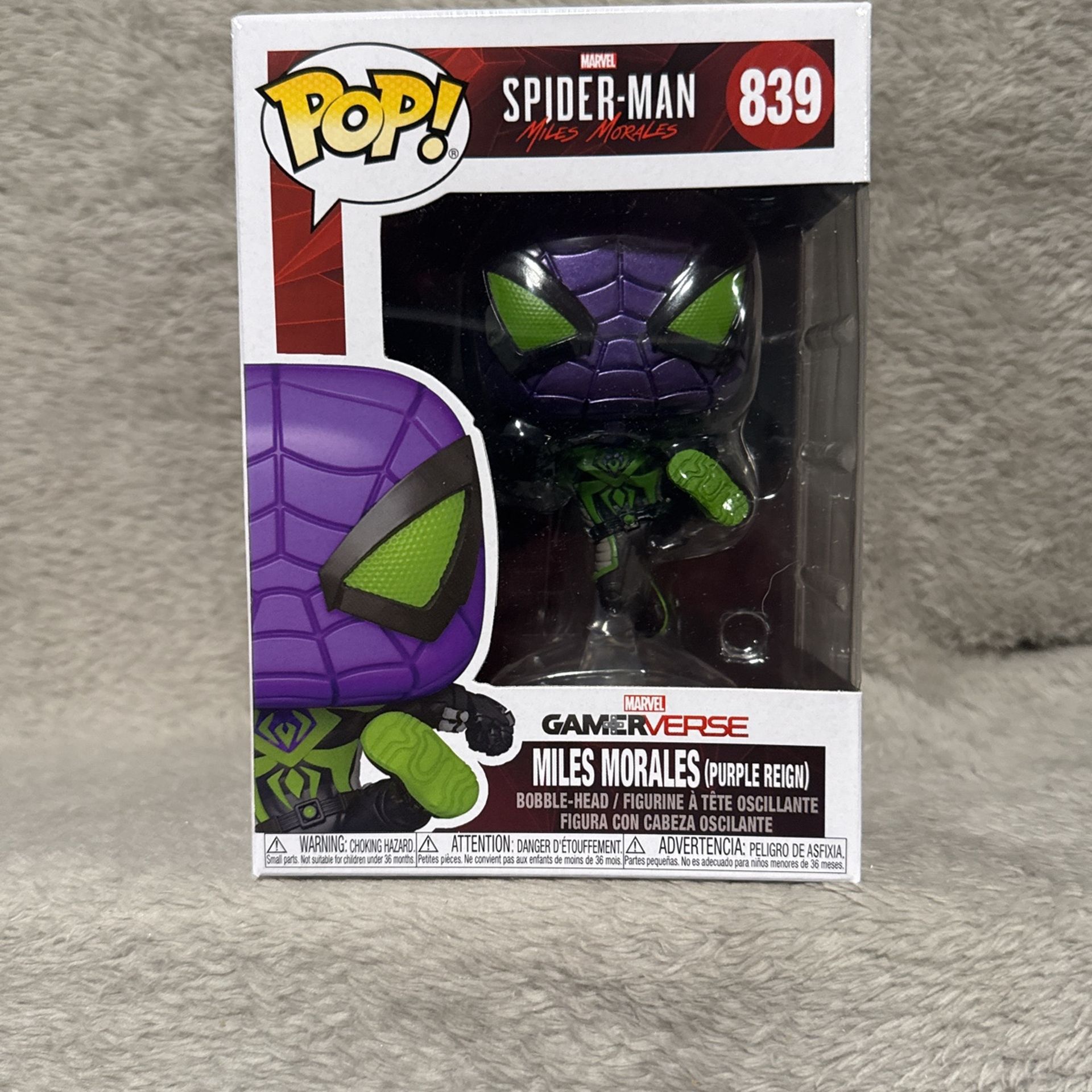 Miles Morales Purple Reign Funko Pop
