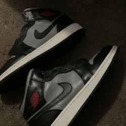 Air Jordan 1 Black White Pops Of Red 