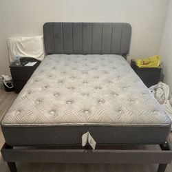 Queen Sized Bed Frame + Mattress