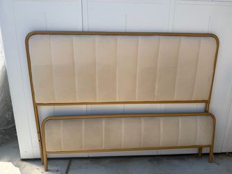 Bed frame includes mattress