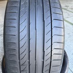 4 Used 285/40R22 Continental Tires 285 40 22 60% Tread