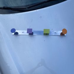 Metal Rack With 4 Hooks 