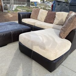 Gorgeous Sectional W Washable Covers & Ottoman