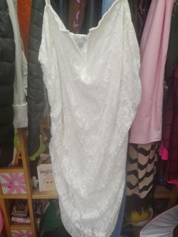 Justify White Lace Slip Dress