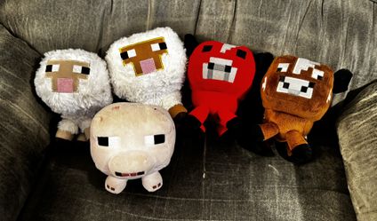 Minecraft Plushies $9 Ea