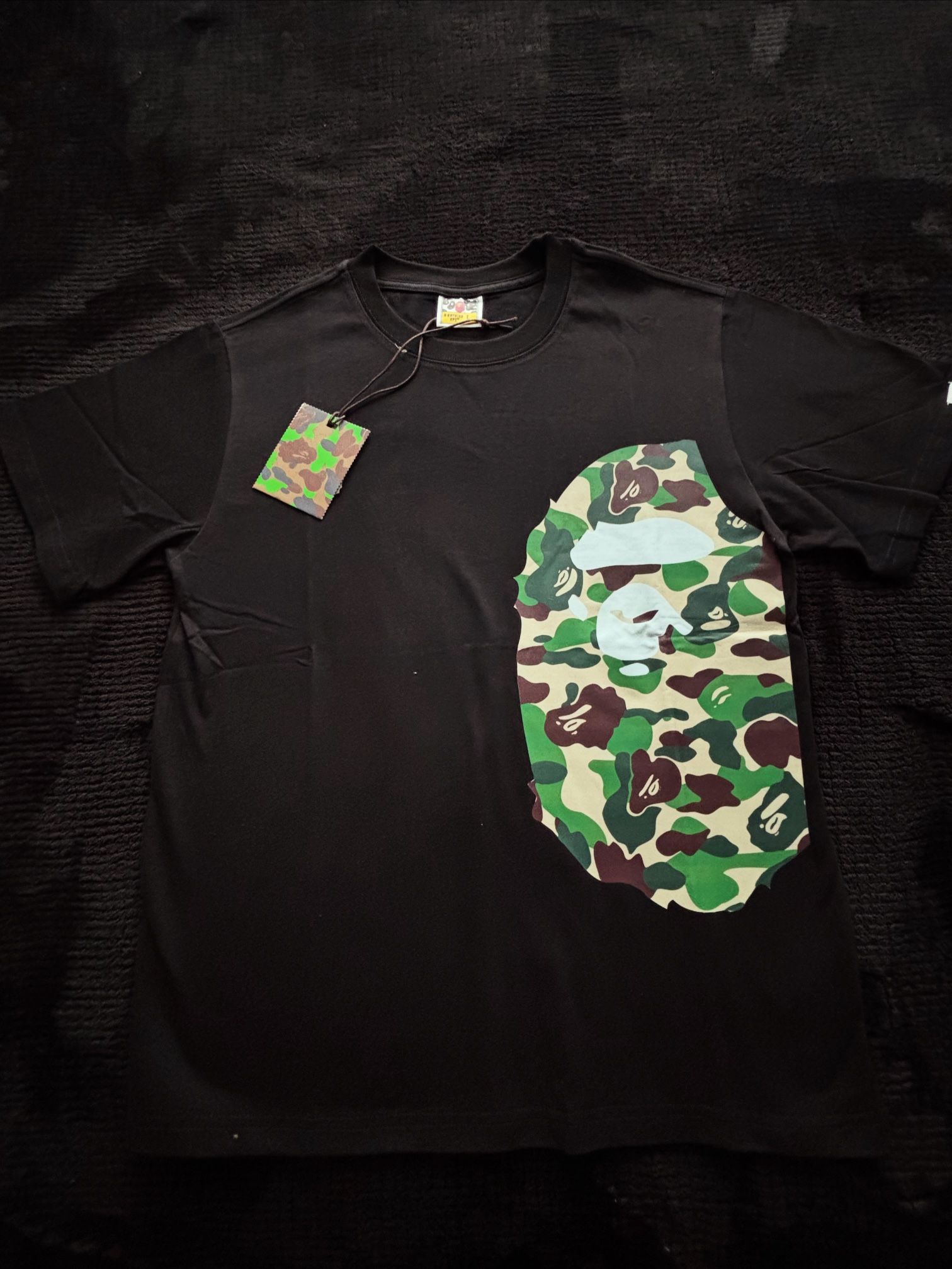 BRAND NEW!! Black And Green Camo Bape T-shirt