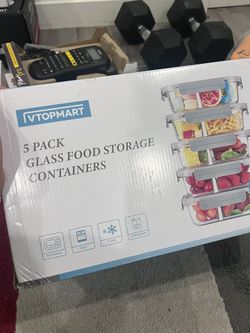 Glass Storage Containers 5 pack