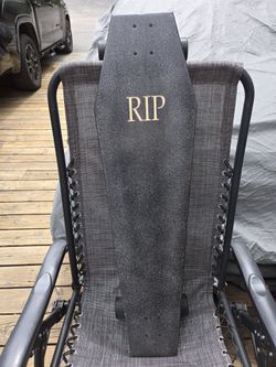 Coffin Death Tarot Black Skateboard | Longboard | 42x12 | Coffin Croozer