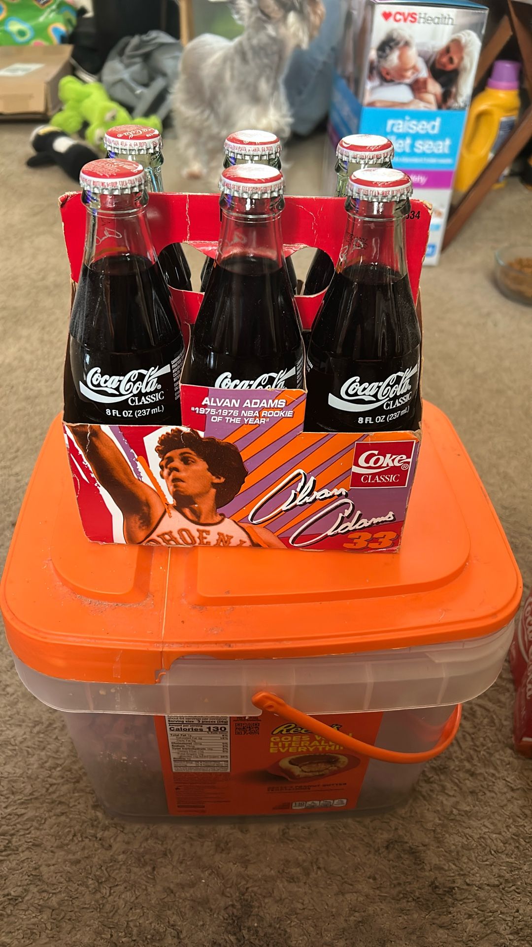 1993 Alvan Adams Phoenix Suns Champions Coke Bottles ( 6 ) Pack