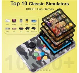 WeLohas Retro Handheld Game Console,Electronic 3D Gameboy Advance,10000+ Fun Retro Video Games Preloaded,64GB TF Card,3.0"HD Screen,360°Rocker,Recharg